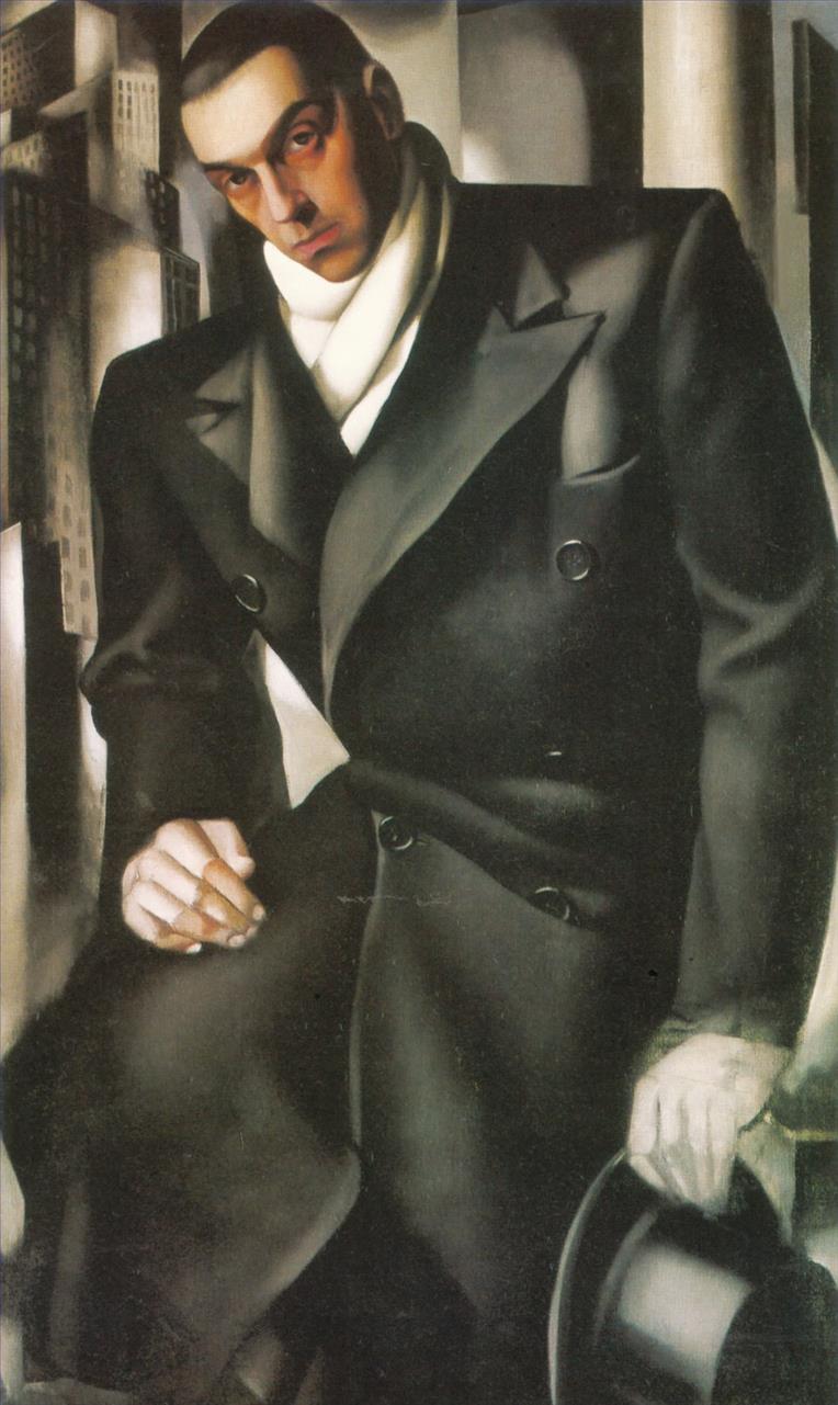portrait d’homme ou monsieur tadeusz de lempicki 1928 contemporain Tamara de Lempicka Peintures à l'huile